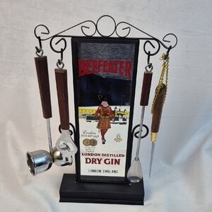 VINTAGE BEEFEATER GIN Mirror & Bar Tools Set